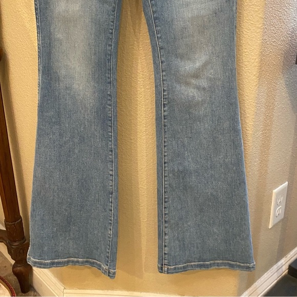 VERONICA BEARD Blue Beverly Skinny Flare High Rise Jeans Size 26 - Picture 4 of 9